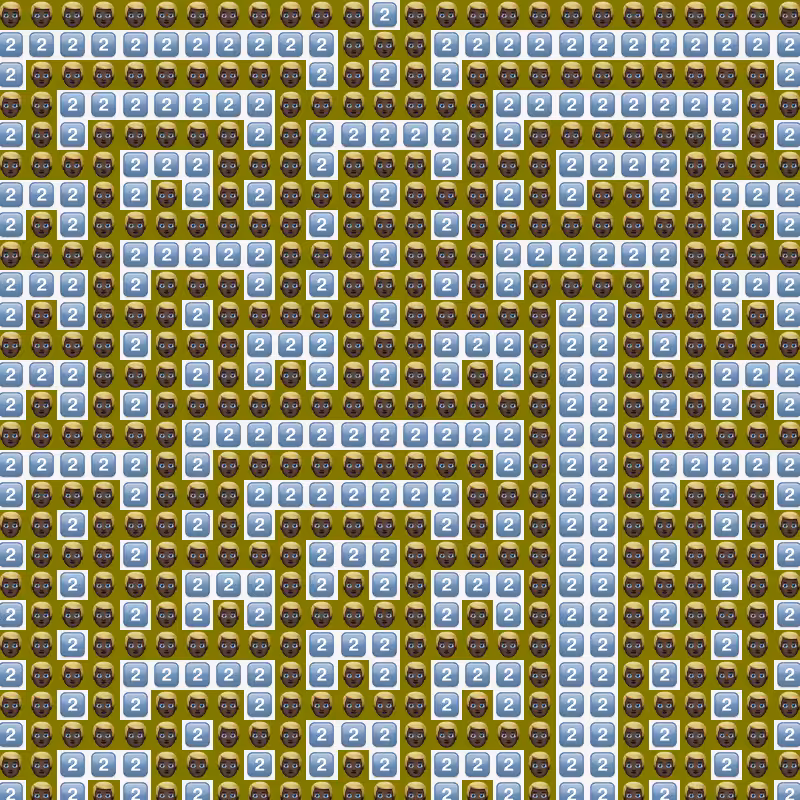 Elementary Cellular Emoji Automata #563