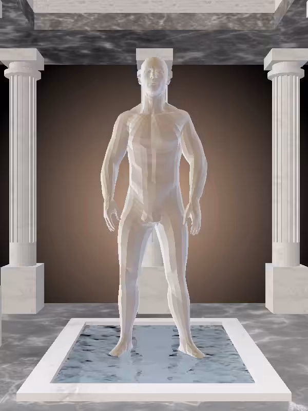 HeavenComputer: The Fragmented Indifferent Luminescent Beige Man #948