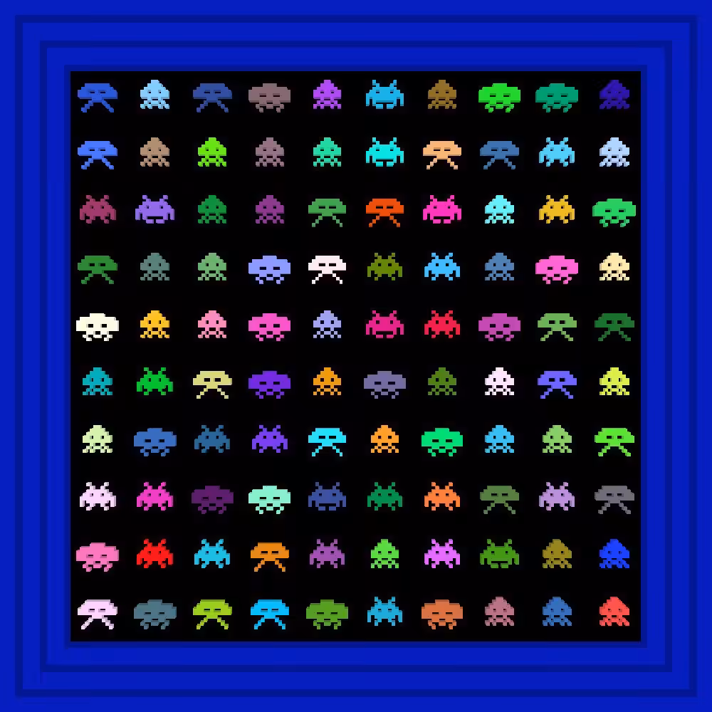 NFTeazer :: Procedural Symbols (👾) #406/1000