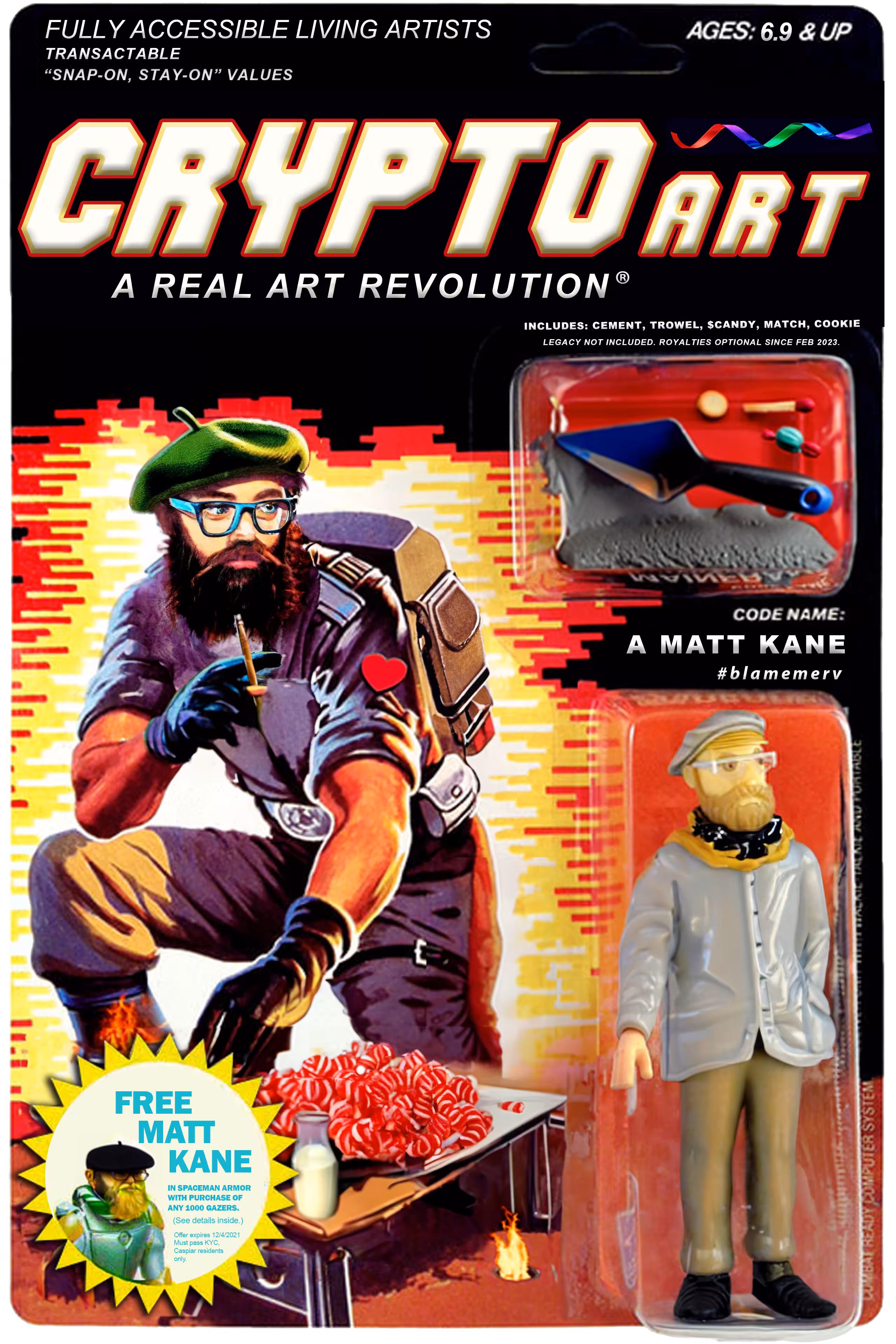 Souvenirs: A MATT KANE Action Figure with Cement Trowel