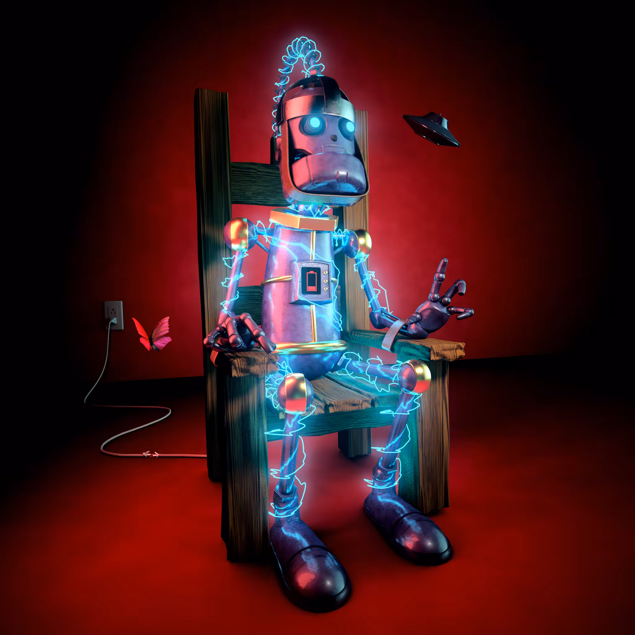 Portrait of a Robot in the Chair