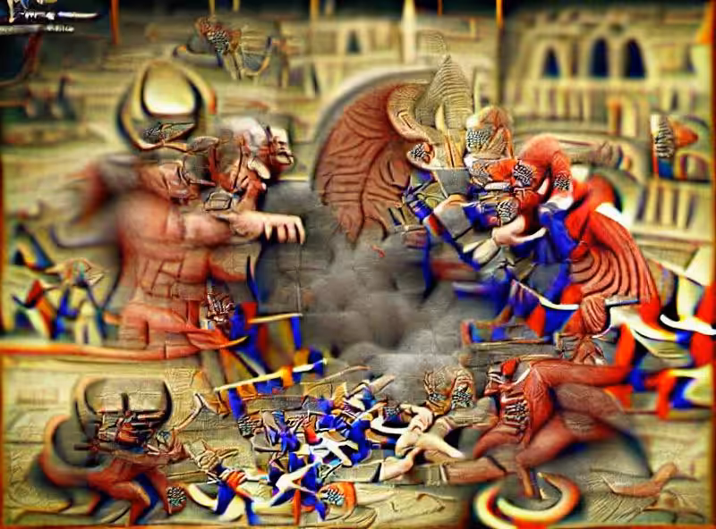 Abraham's First Works: Medieval War Between Gods and Demons