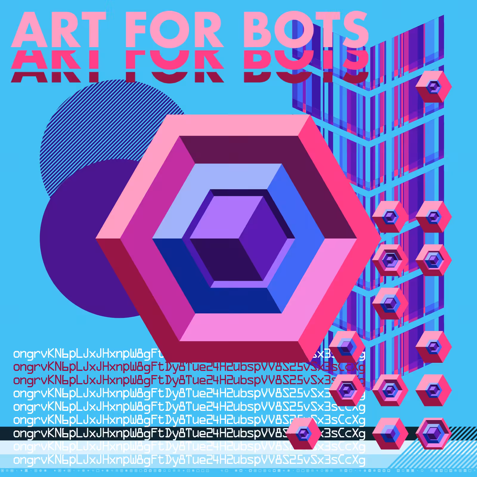 Hexagones - Art for Bots for Humans #21