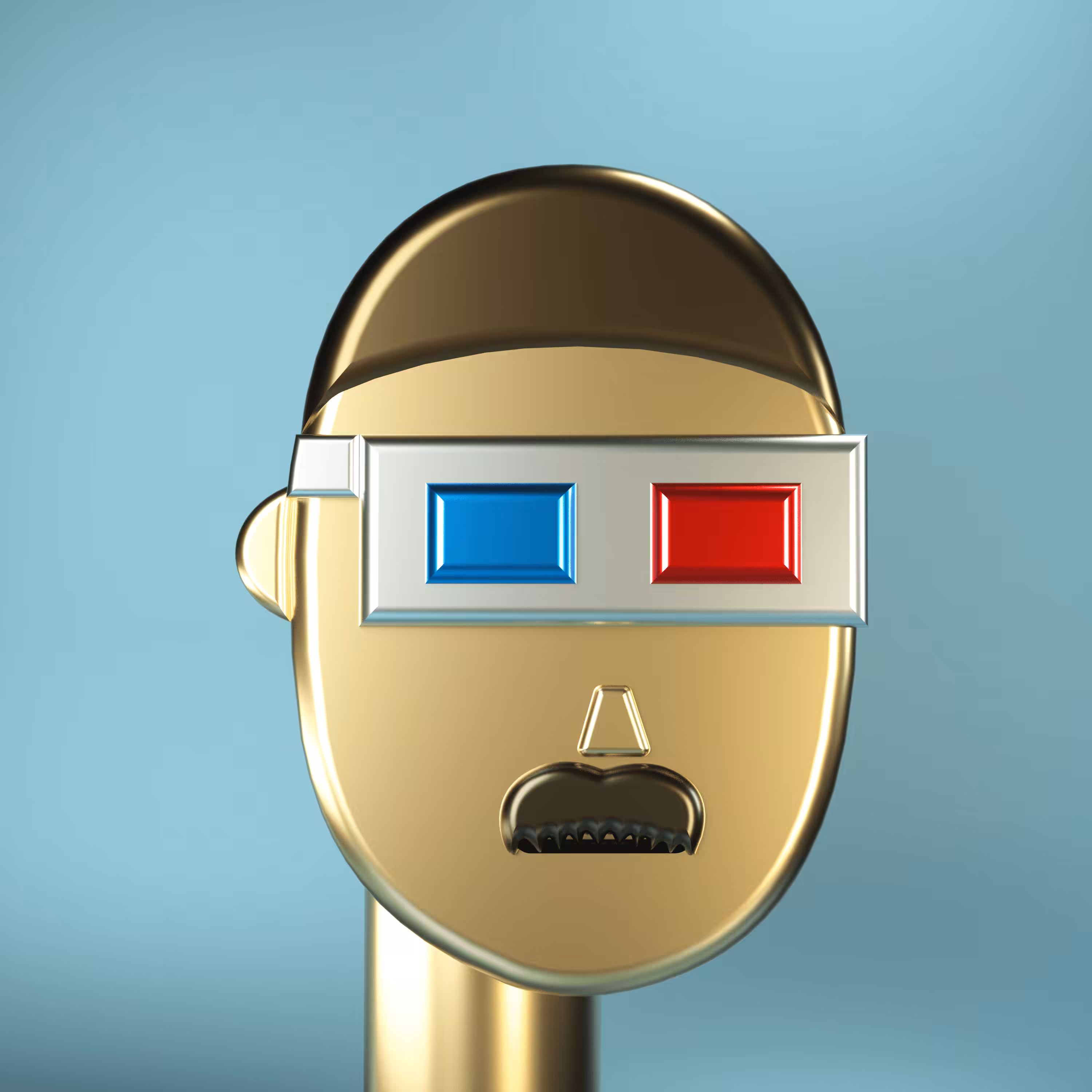 3D Chrome Punks: 3D Chrome Punk #0561