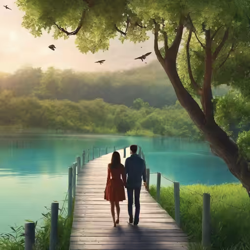 "Title: 'Harmonious Stroll'