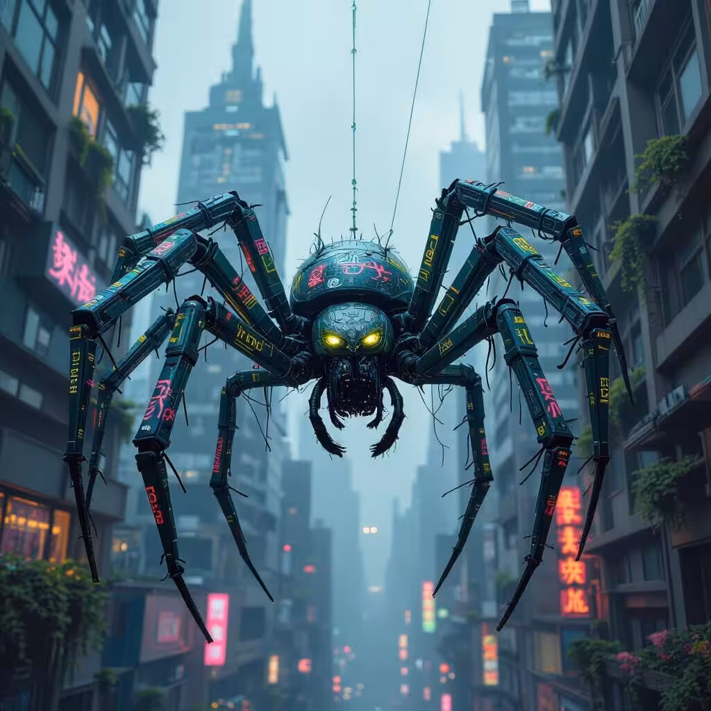NightCafe Creations: Urban Spider 2
