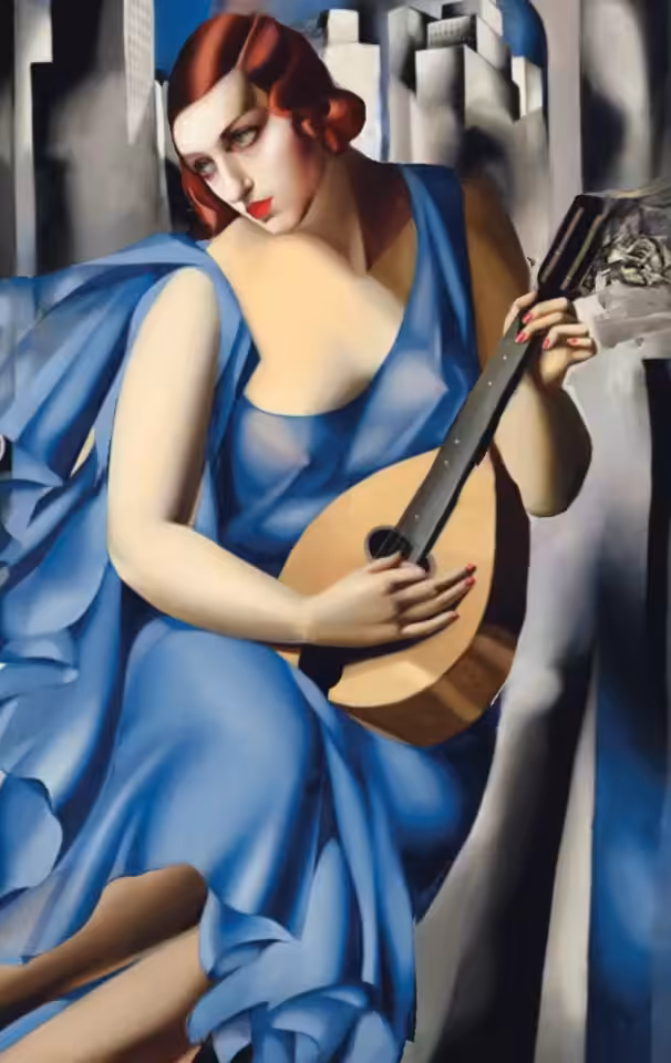 Women in Art Animated No. 4 - Tamara de Lempicka, La Musicienne