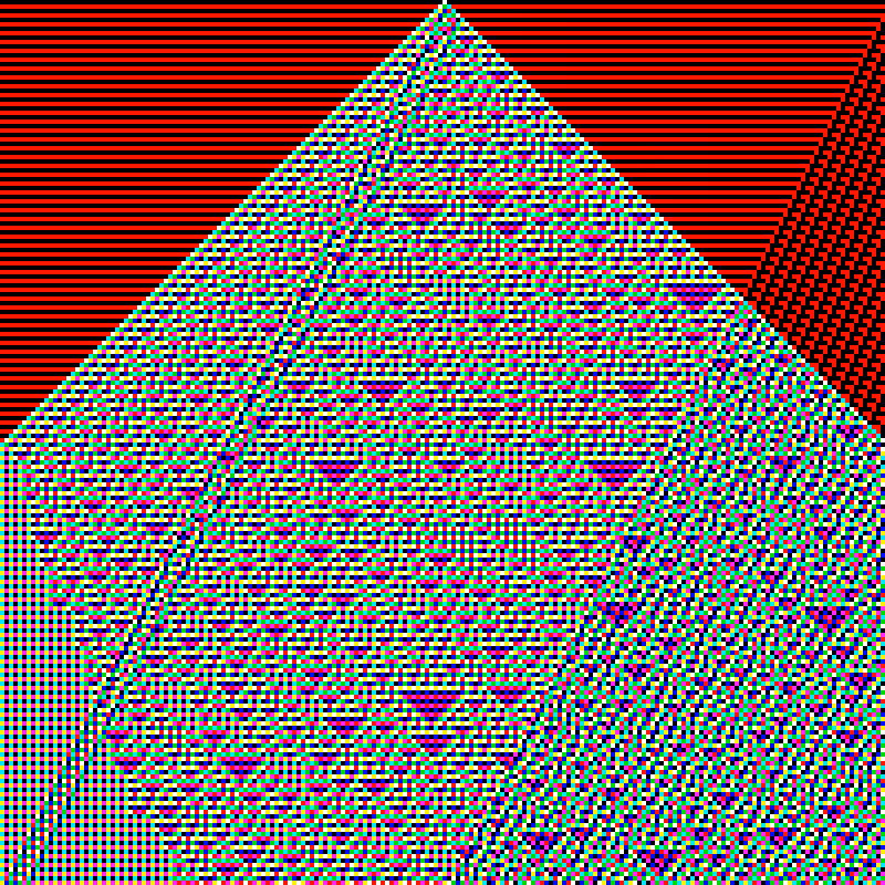 RGB Elementary Cellular Automaton #113