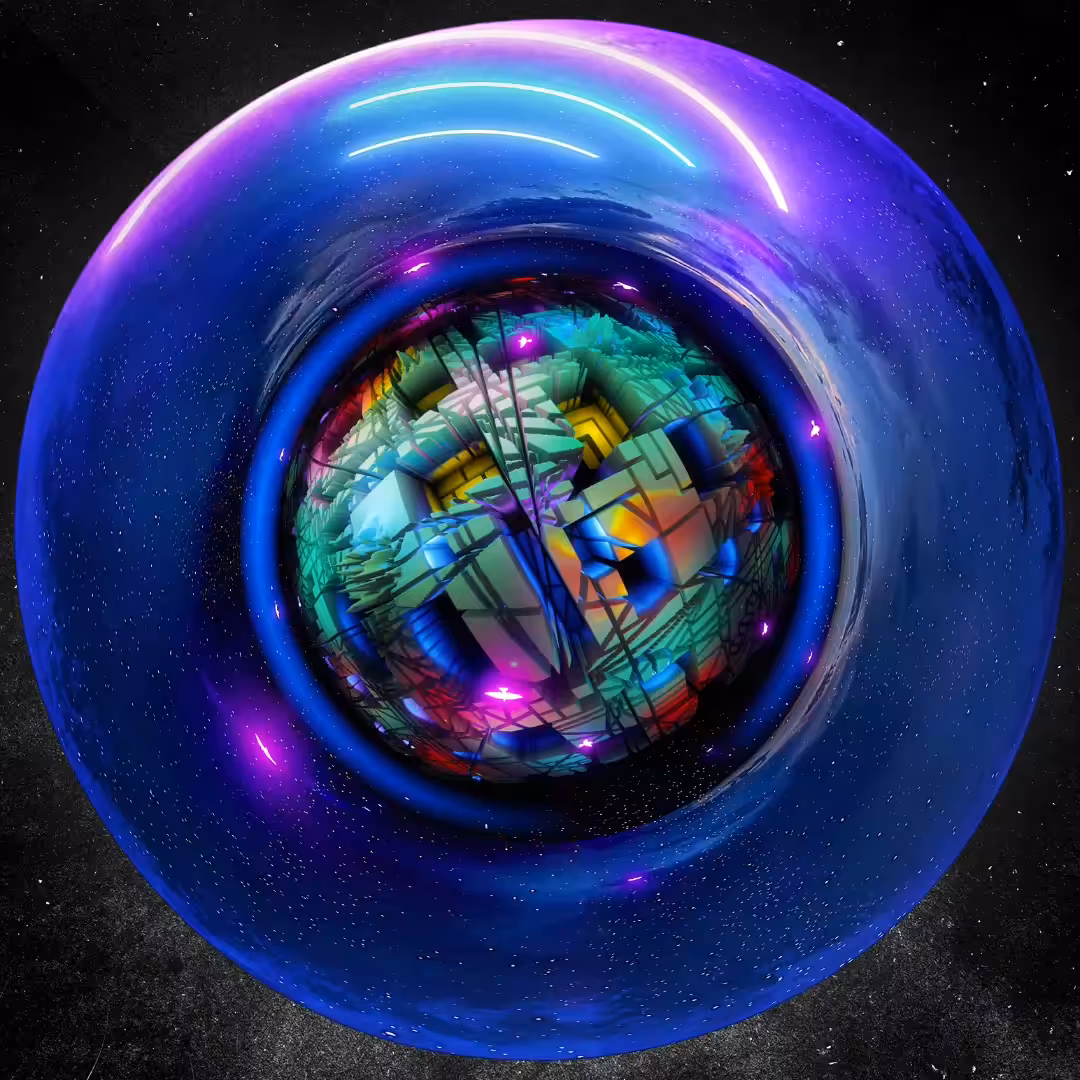 Hollow Cobalt (Generative Trippy Crystal)