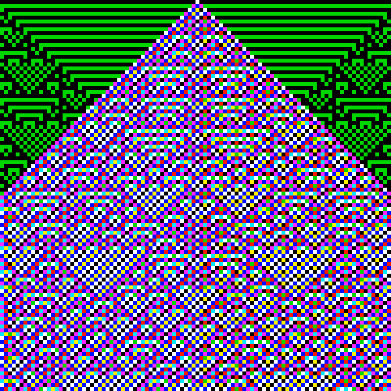 RGB Elementary Cellular Automaton #241
