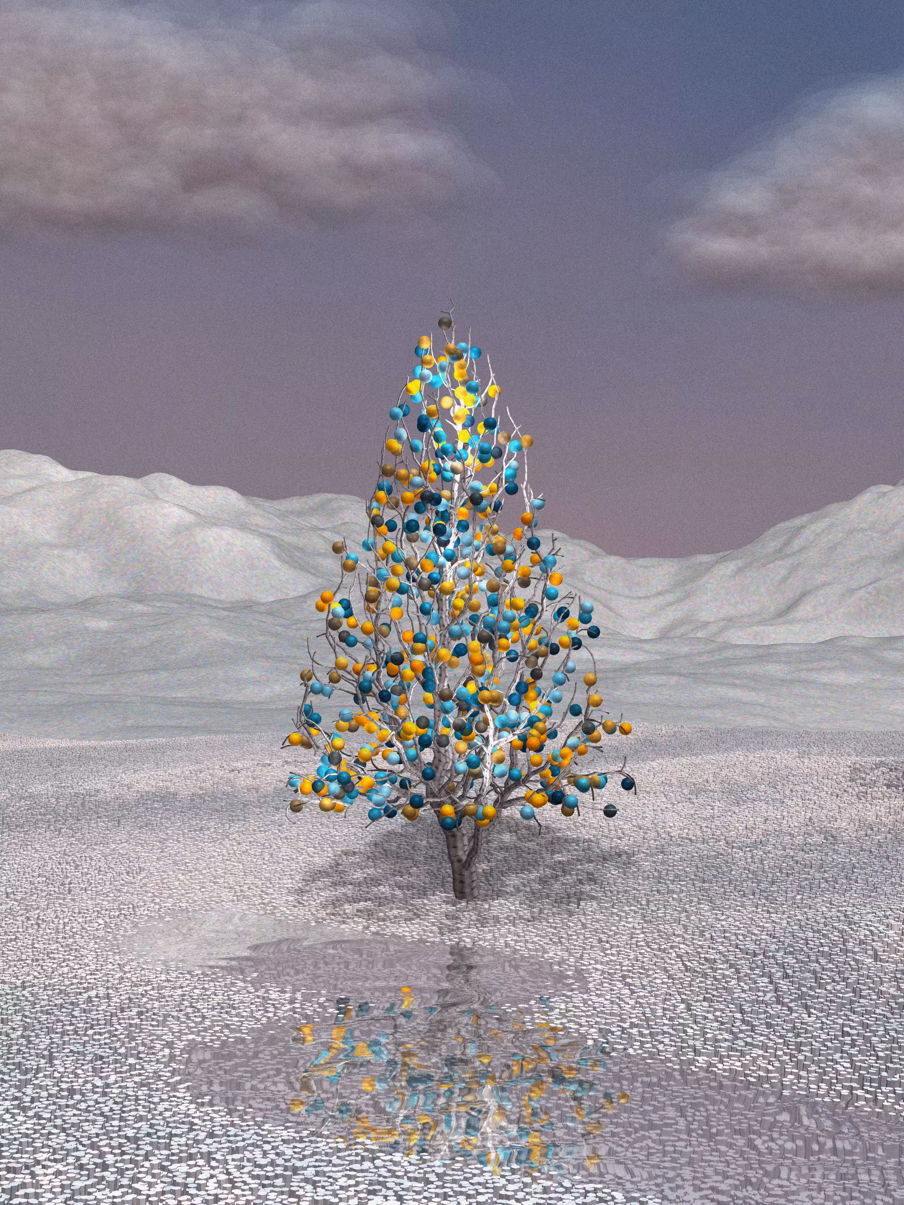 Christmas tree out  of my mind