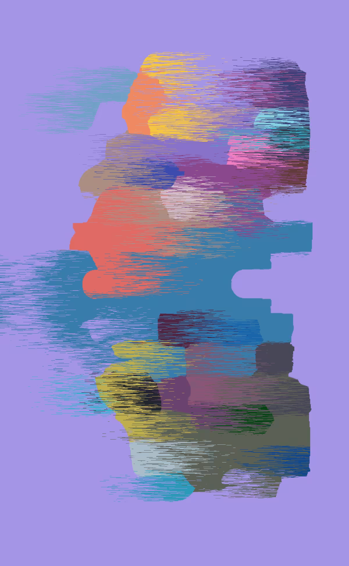 Abstract art. Kiss.