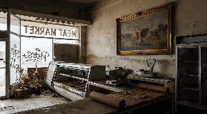 cinematic widescreen: abandoned meat market