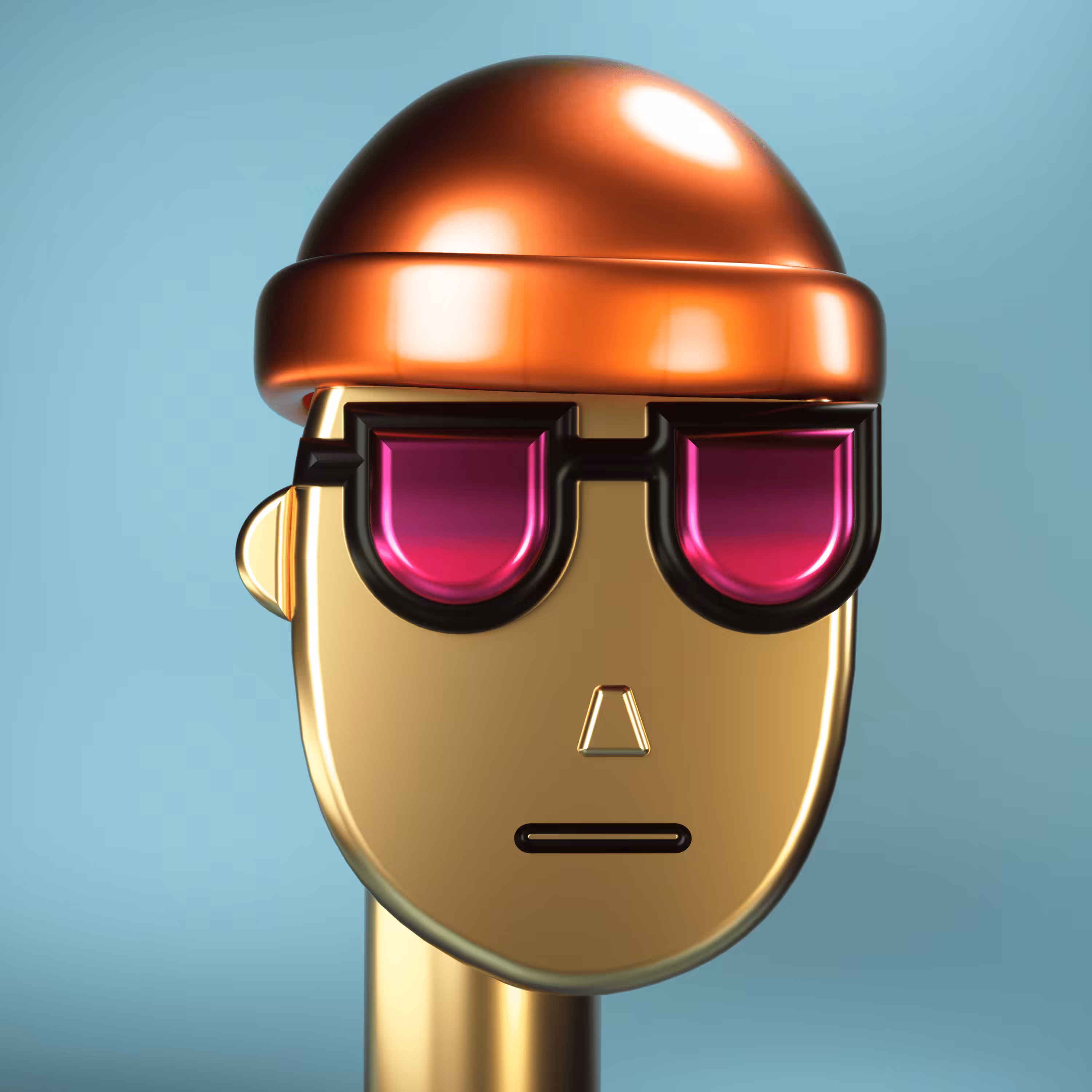 3D Chrome Punks: 3D Chrome Punk #0047