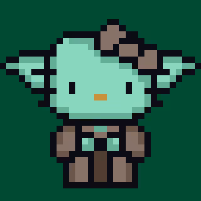 Henllo Kitty Yoda #012
