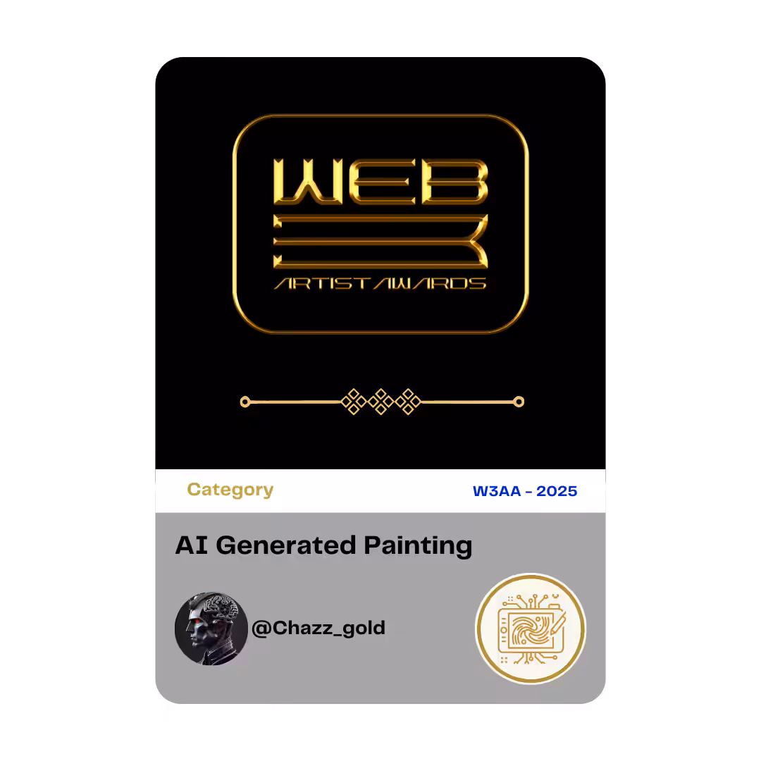 Award 16 - AI Generated Painting - @Chazz_gold
