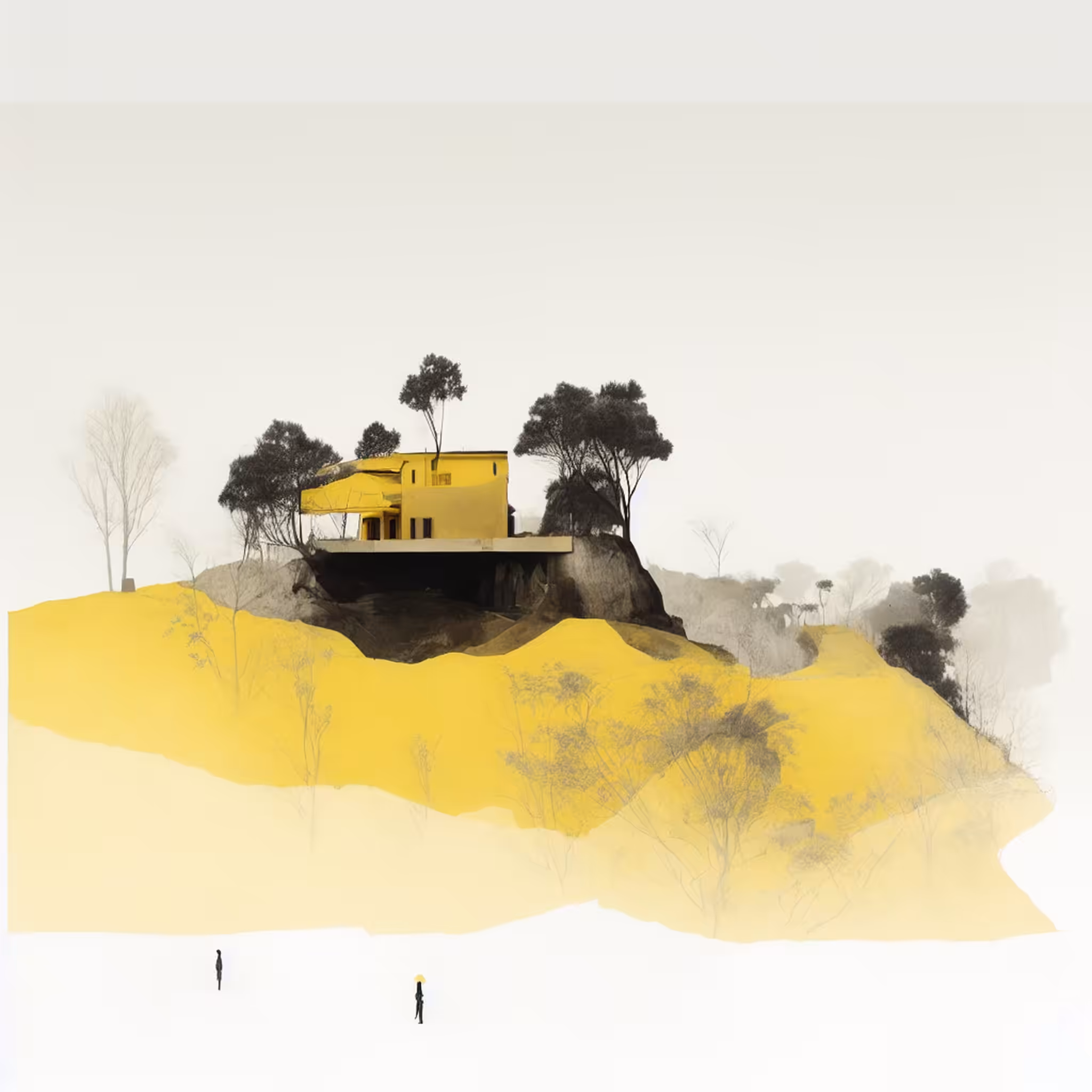 Yellow Trees and Houses - 1 #13
