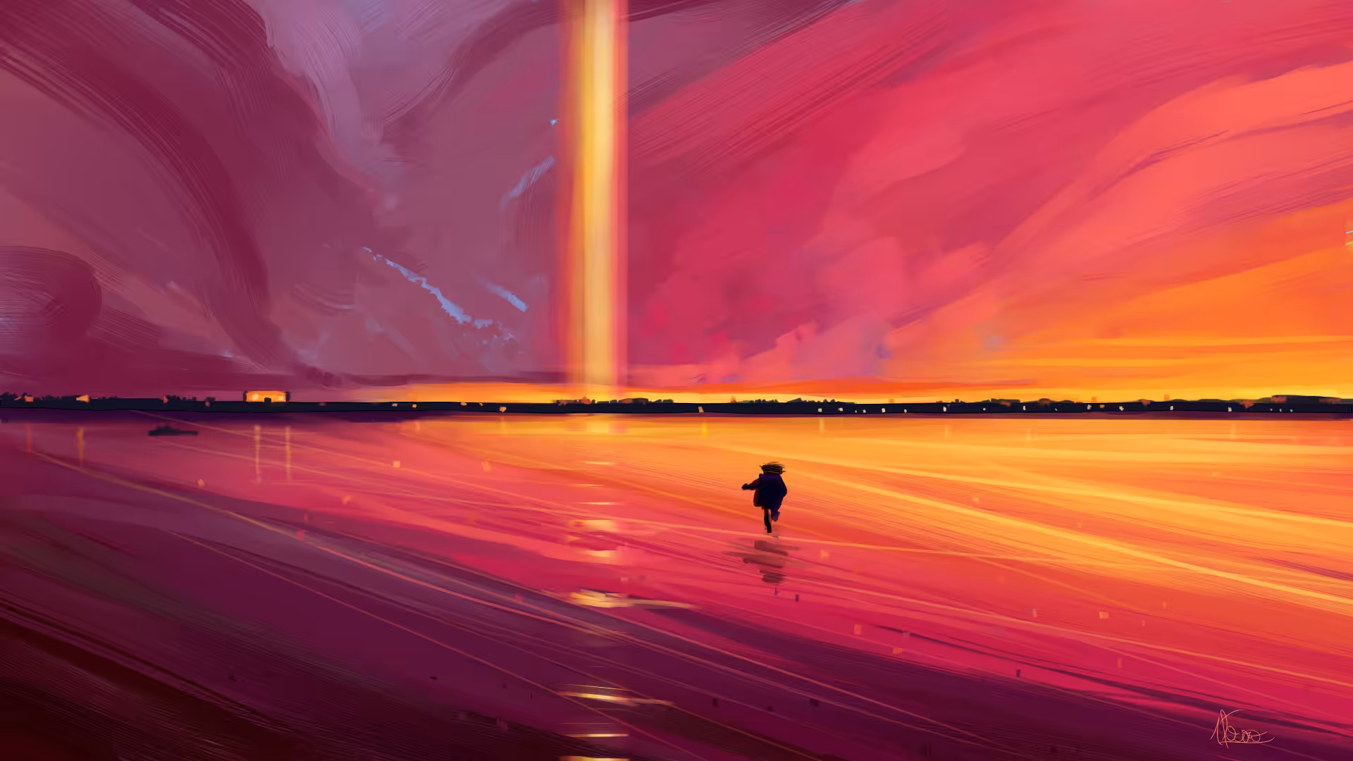 The light at the end of the horizon