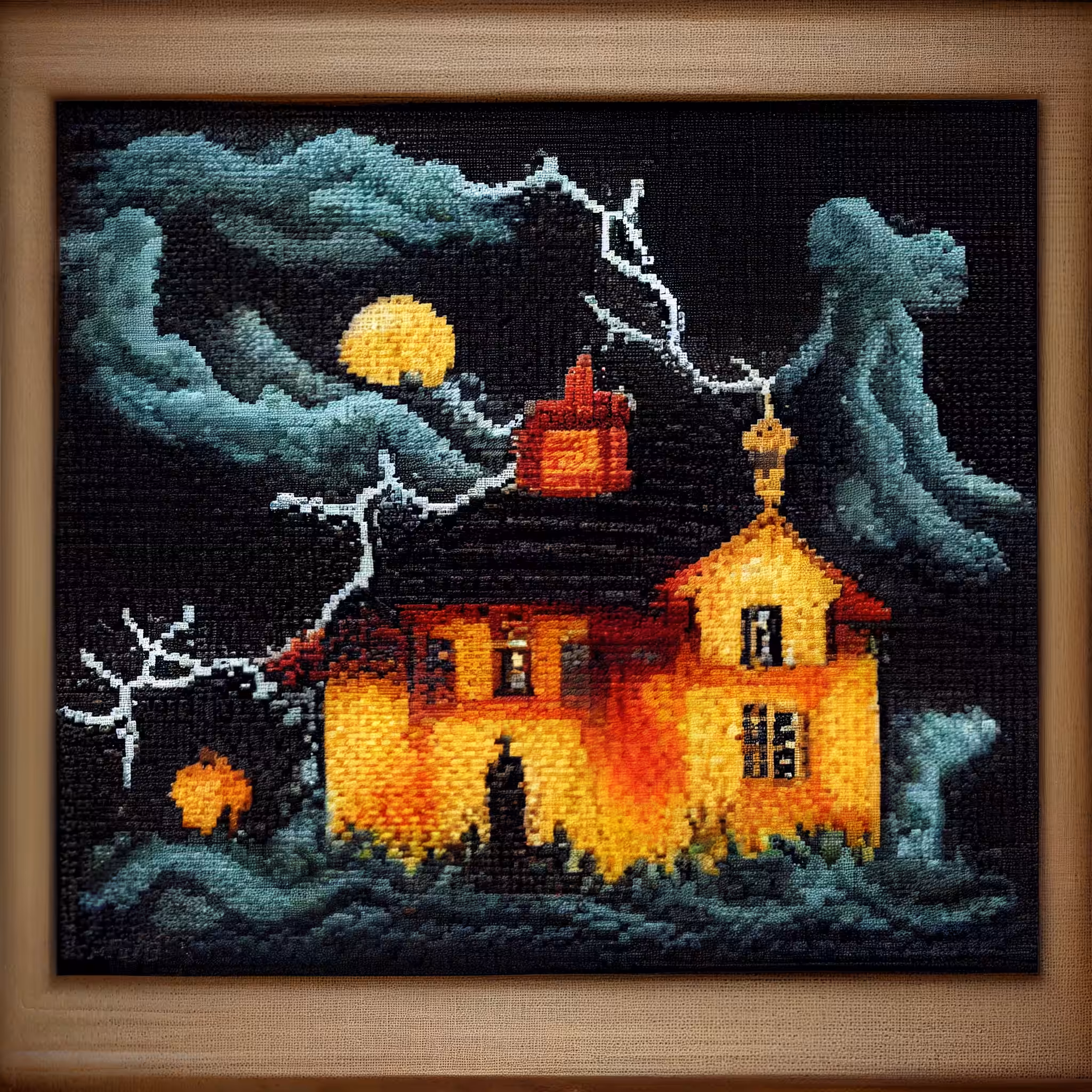 Cross-Stitch Haunted House #2