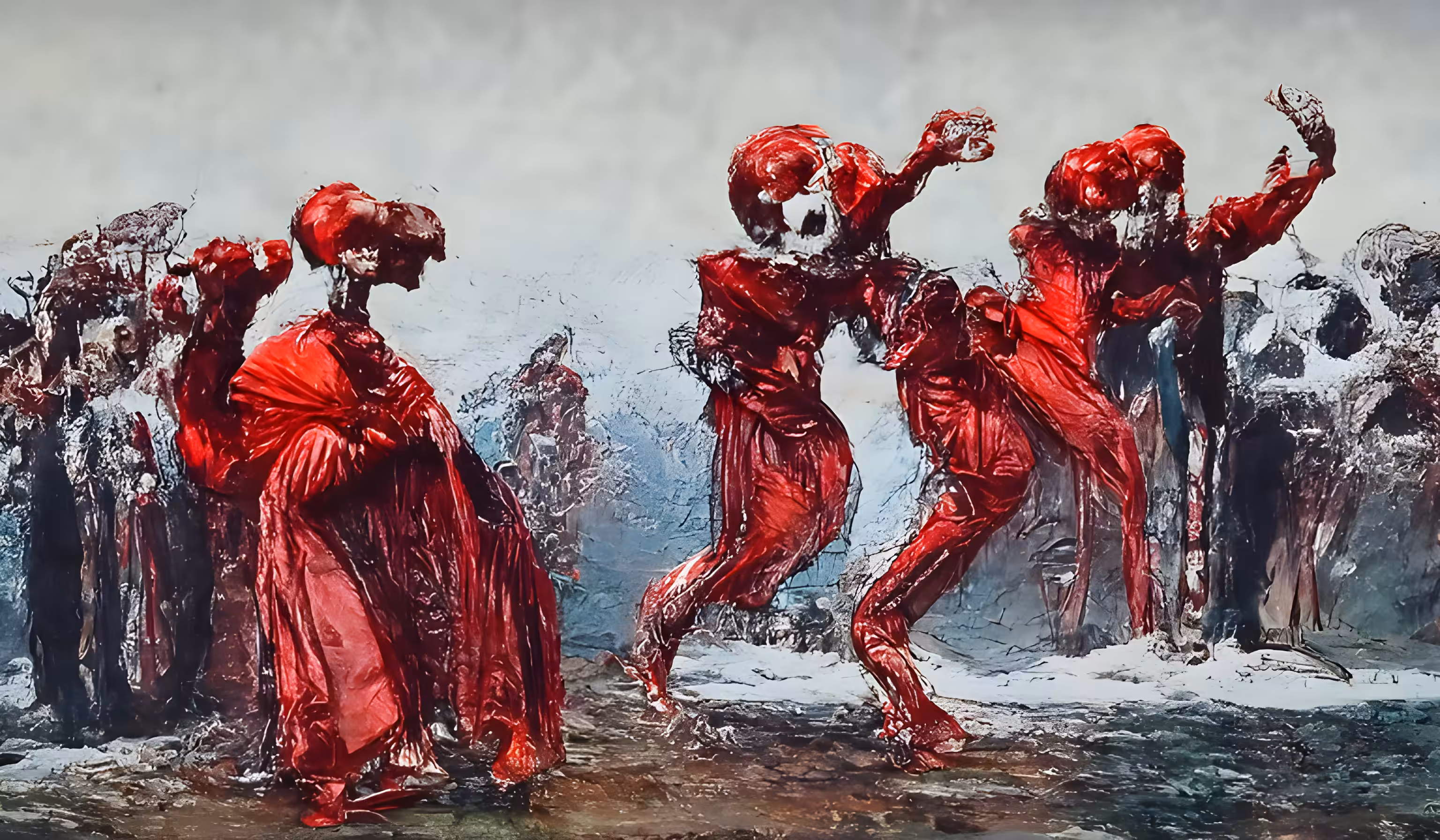 Red Skulls Dance #2