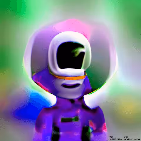 EtherLIVE: Cyclops astronaut II - Violet