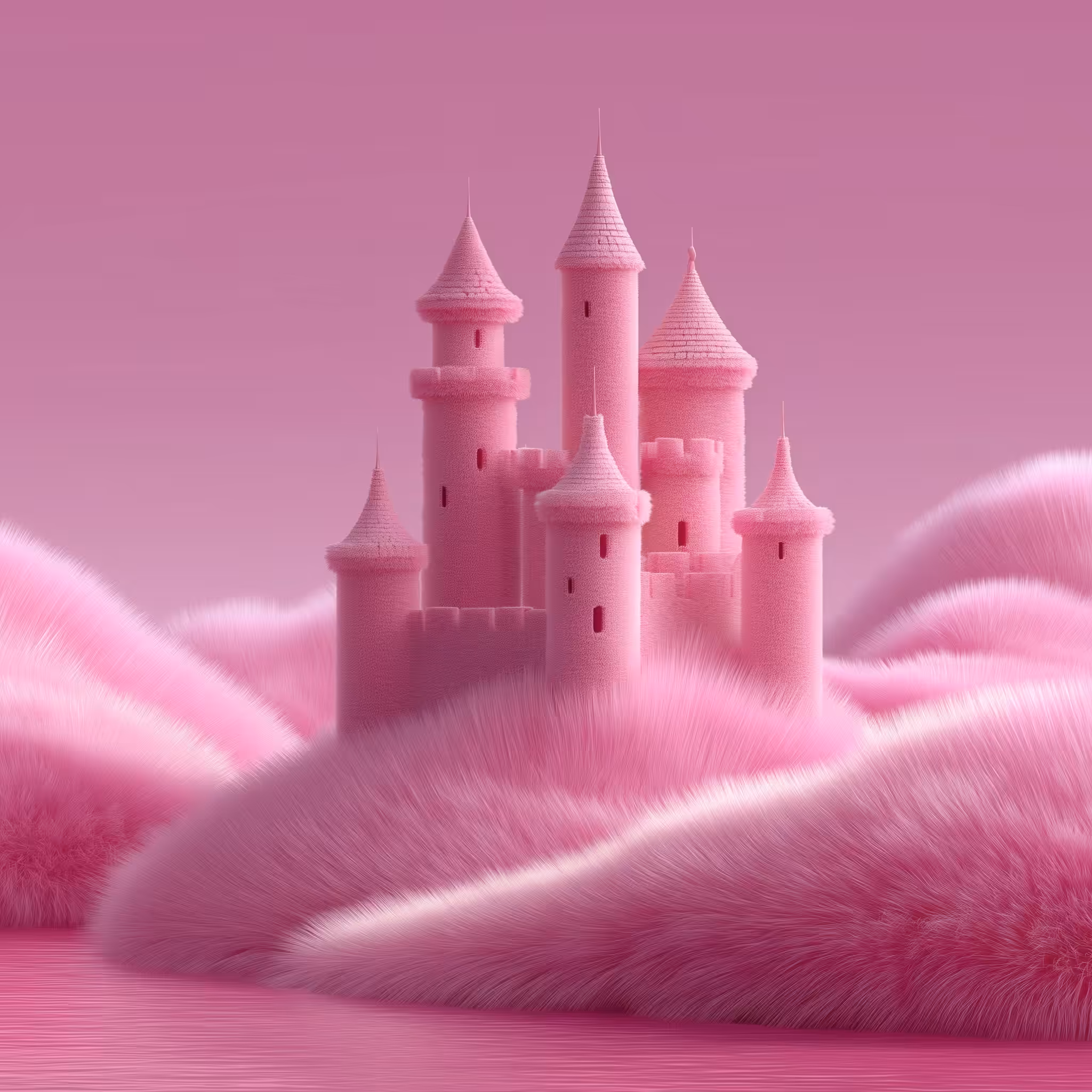 Pink Fluff Castle 