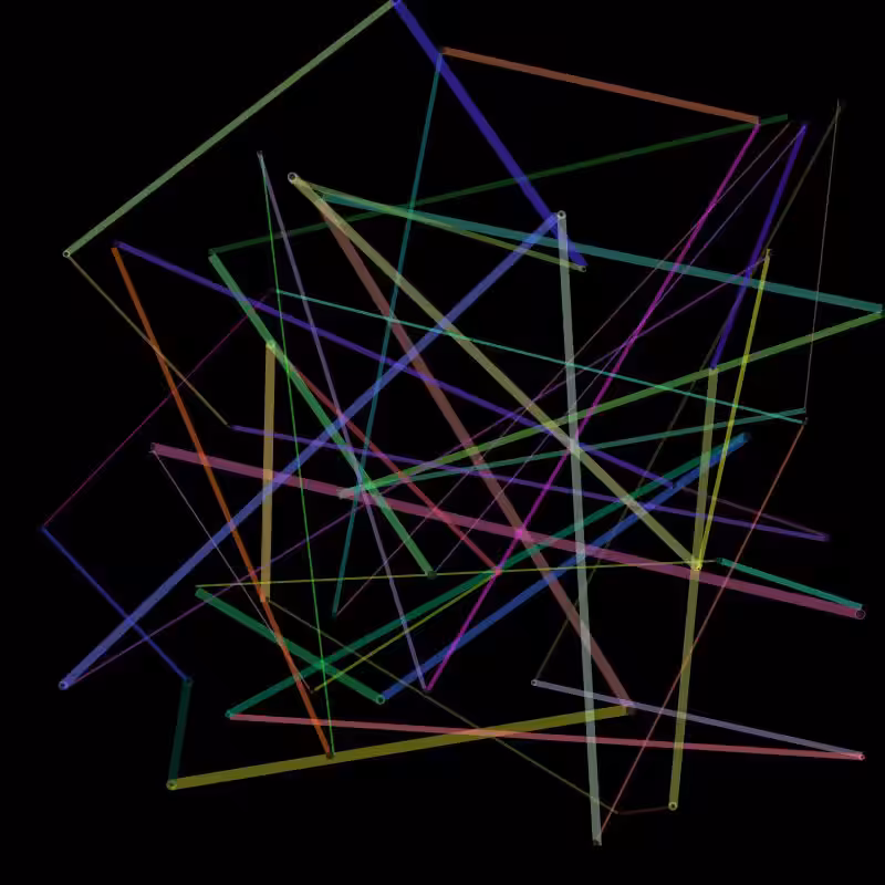 Generative Line Art01#07 Unique Line Art by ArtH2O