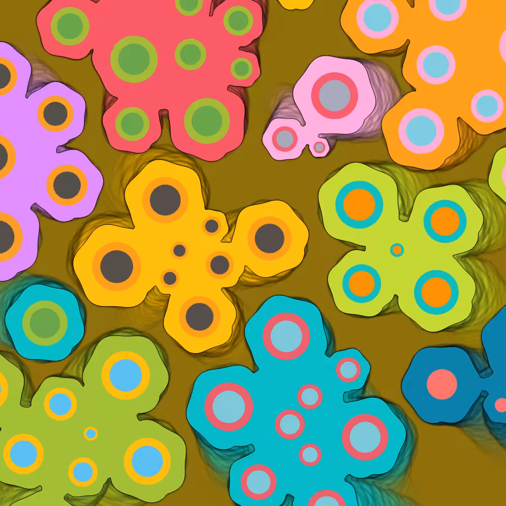 Colorful cartoon shapes(free edition) #45