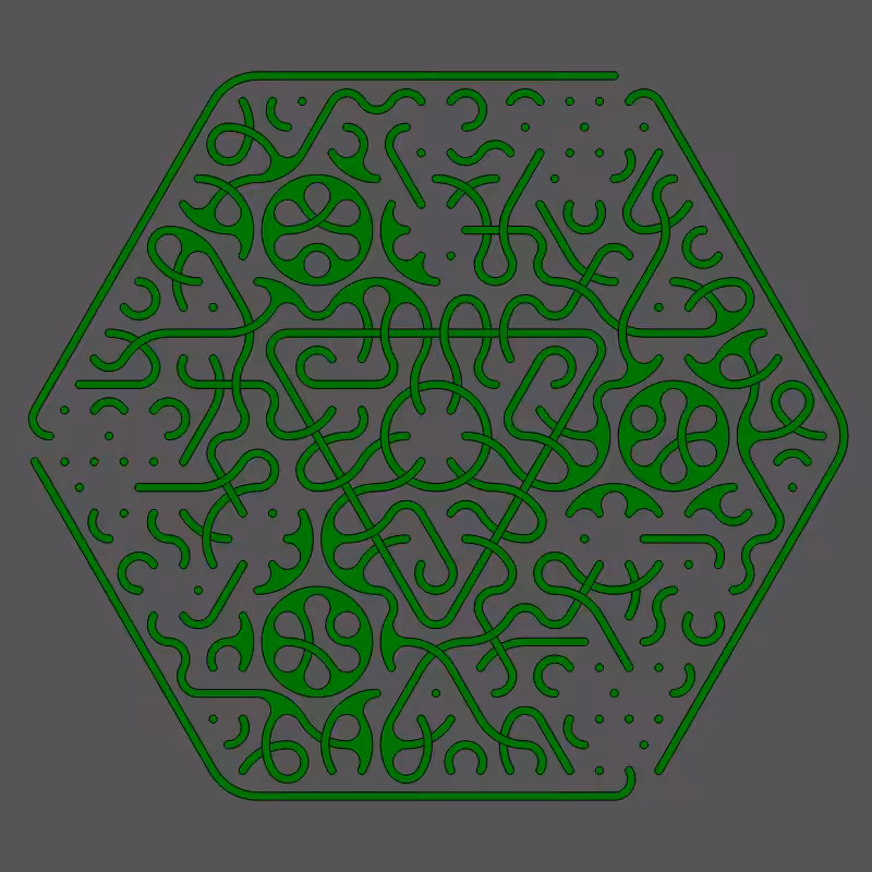 Threefold Symmetry - Dark Variations #169