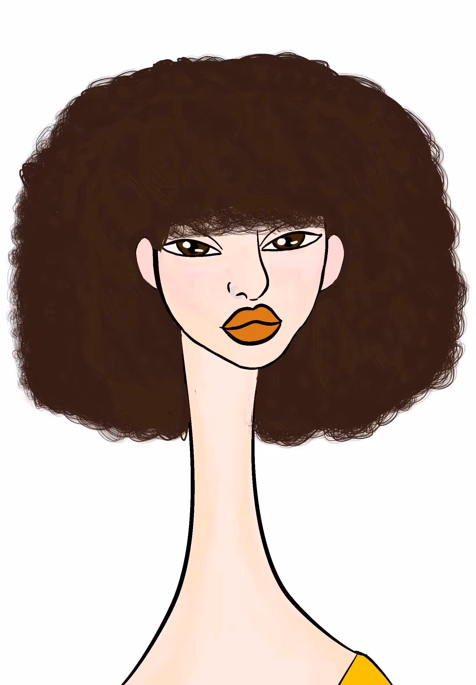 Long Neckie Lady #3044