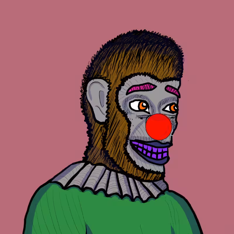 Clown Ape Club Tezos Ultra Superior-CACTUS #33