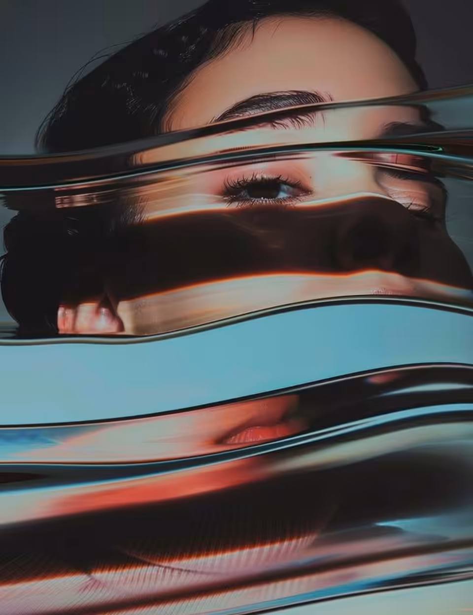 A faithless reflection in the mirror.