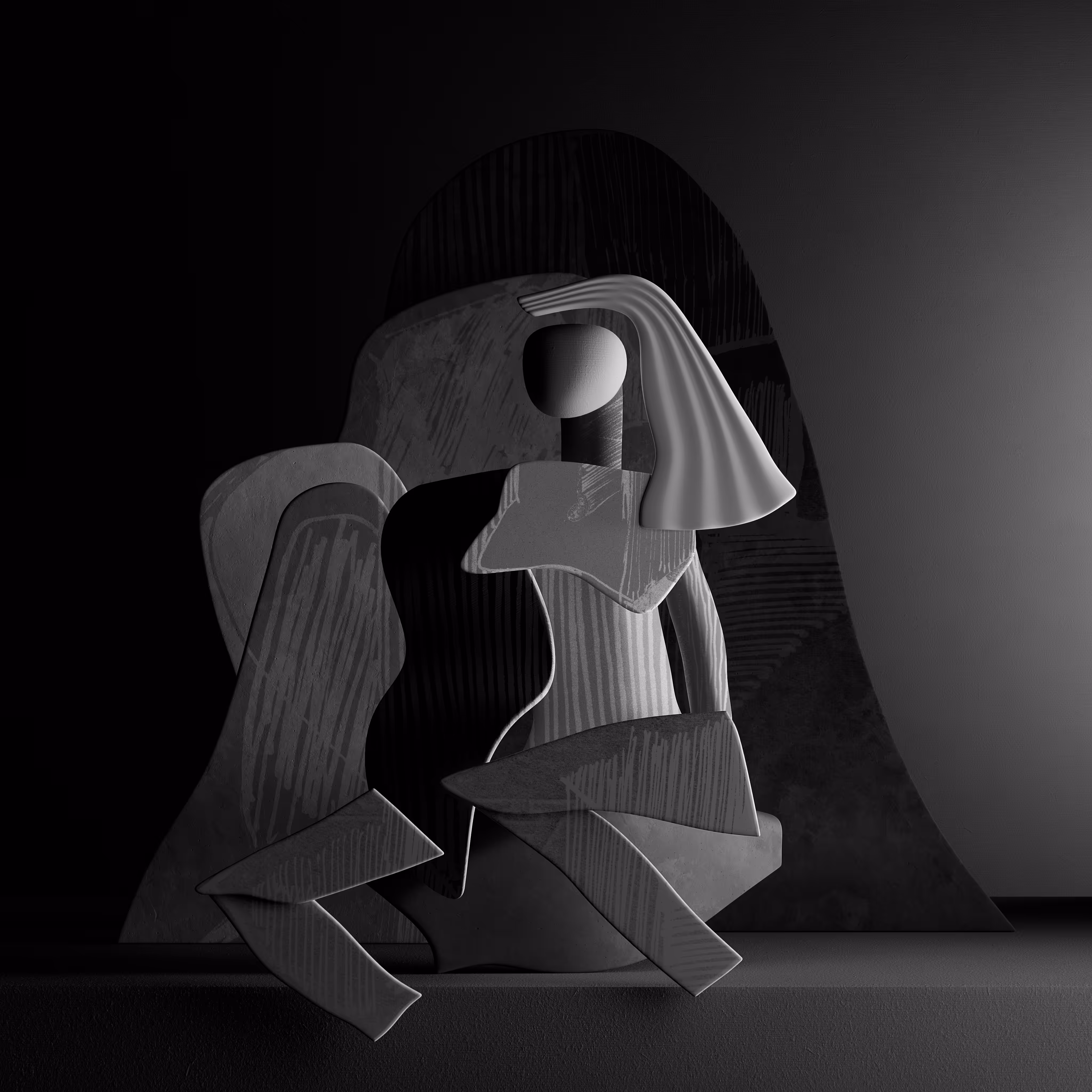 Black Heart Figurine 