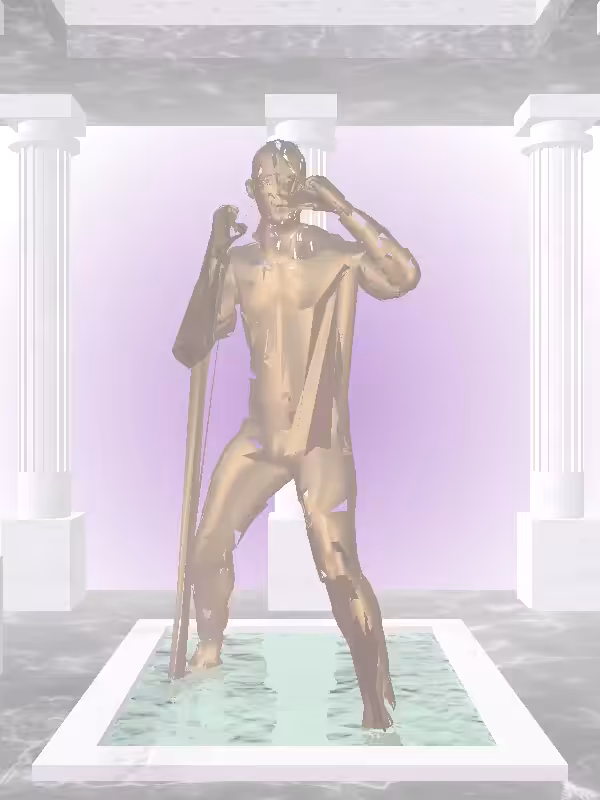 HeavenComputer: The Punching Old Bronze Man #3713