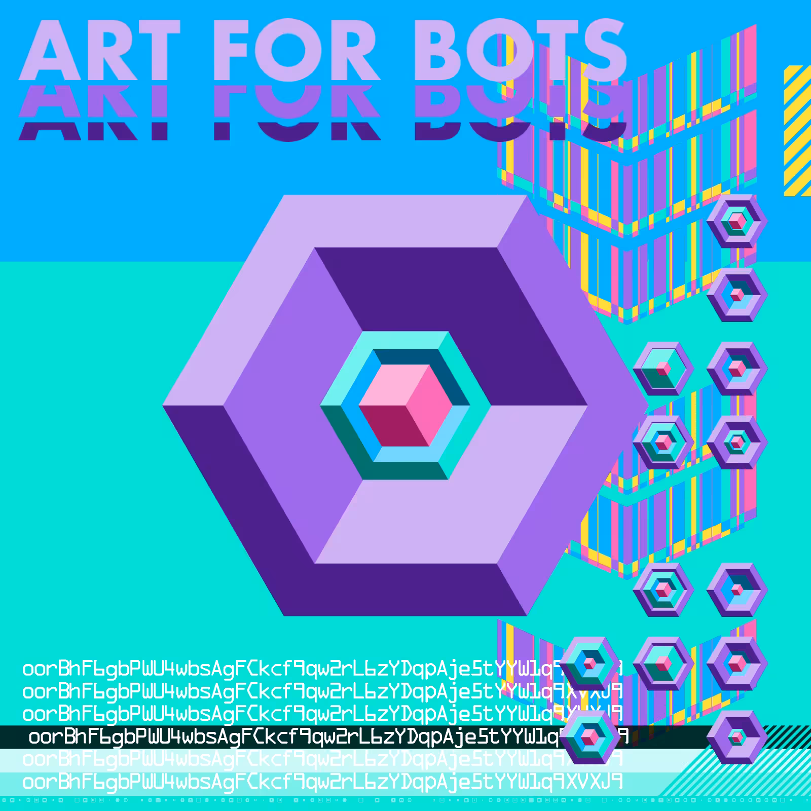 Hexagones - Art for Bots for Humans #10