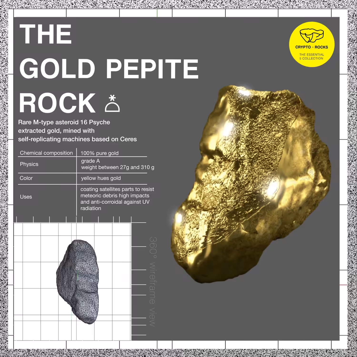 THE GOLD PEPITE ROCK