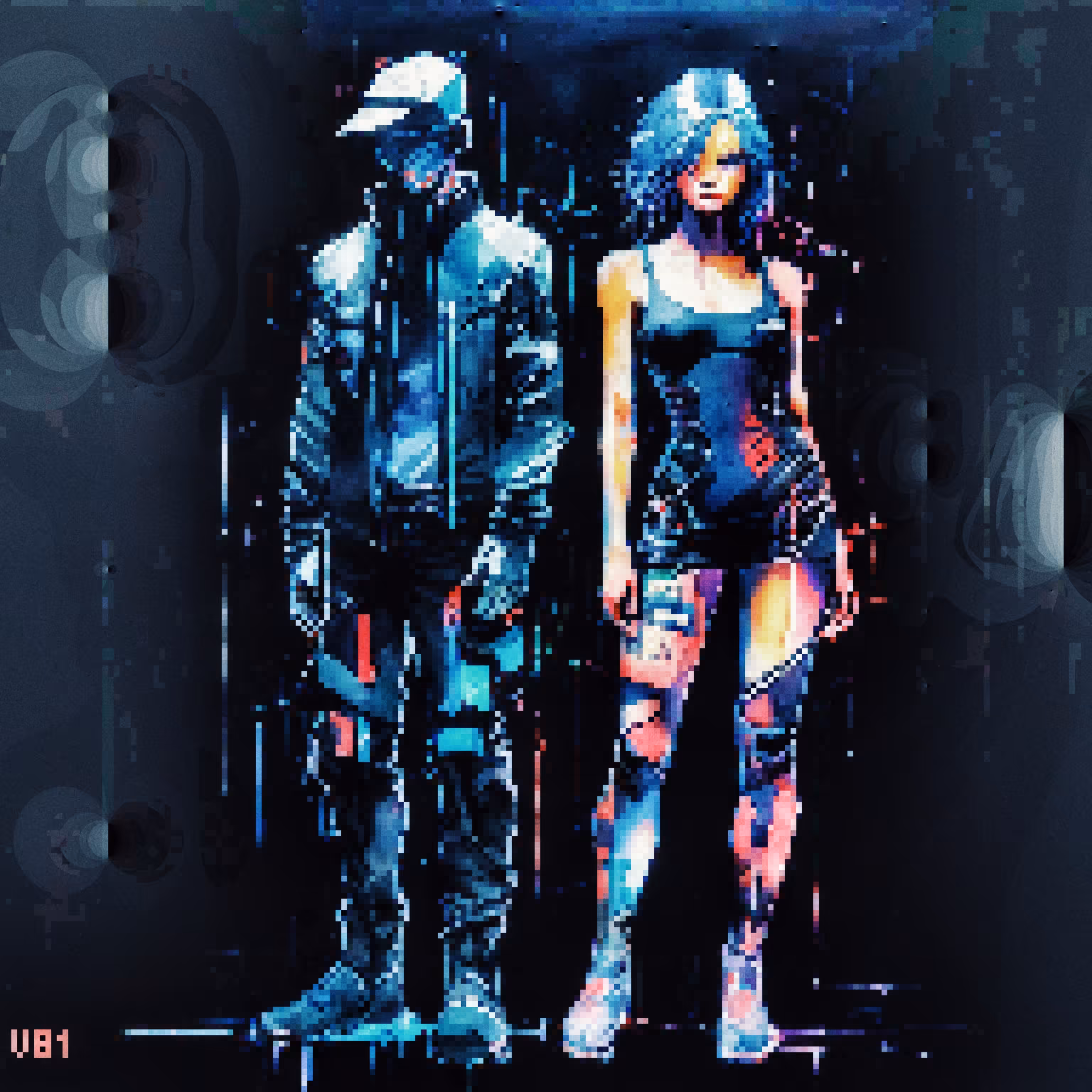 The cyberpunk we deserve. : A loving couple. 