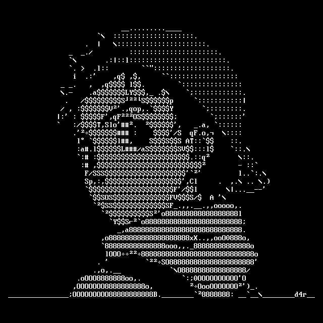 FLCL Naota ASCII art