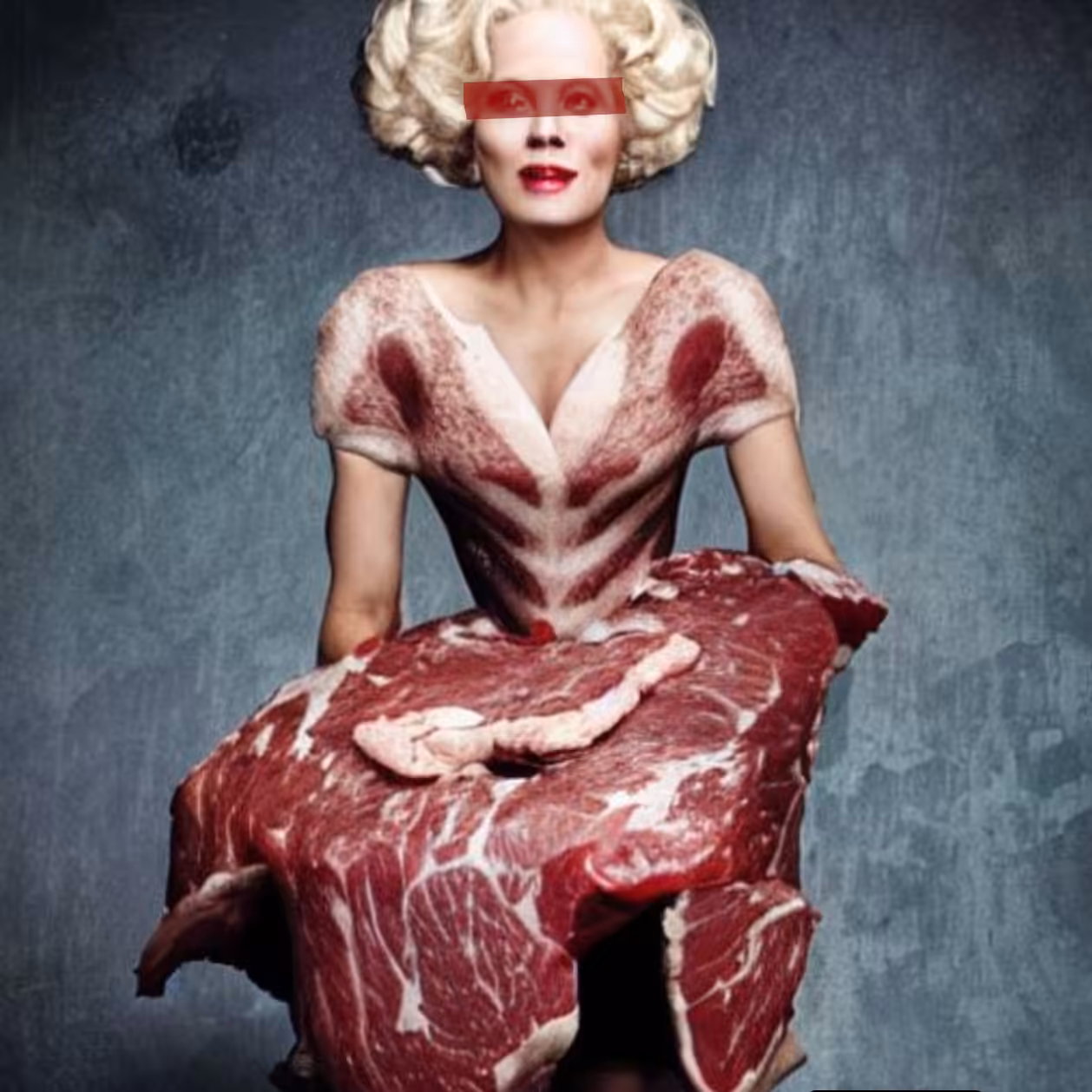 Blonde's Meat Dress