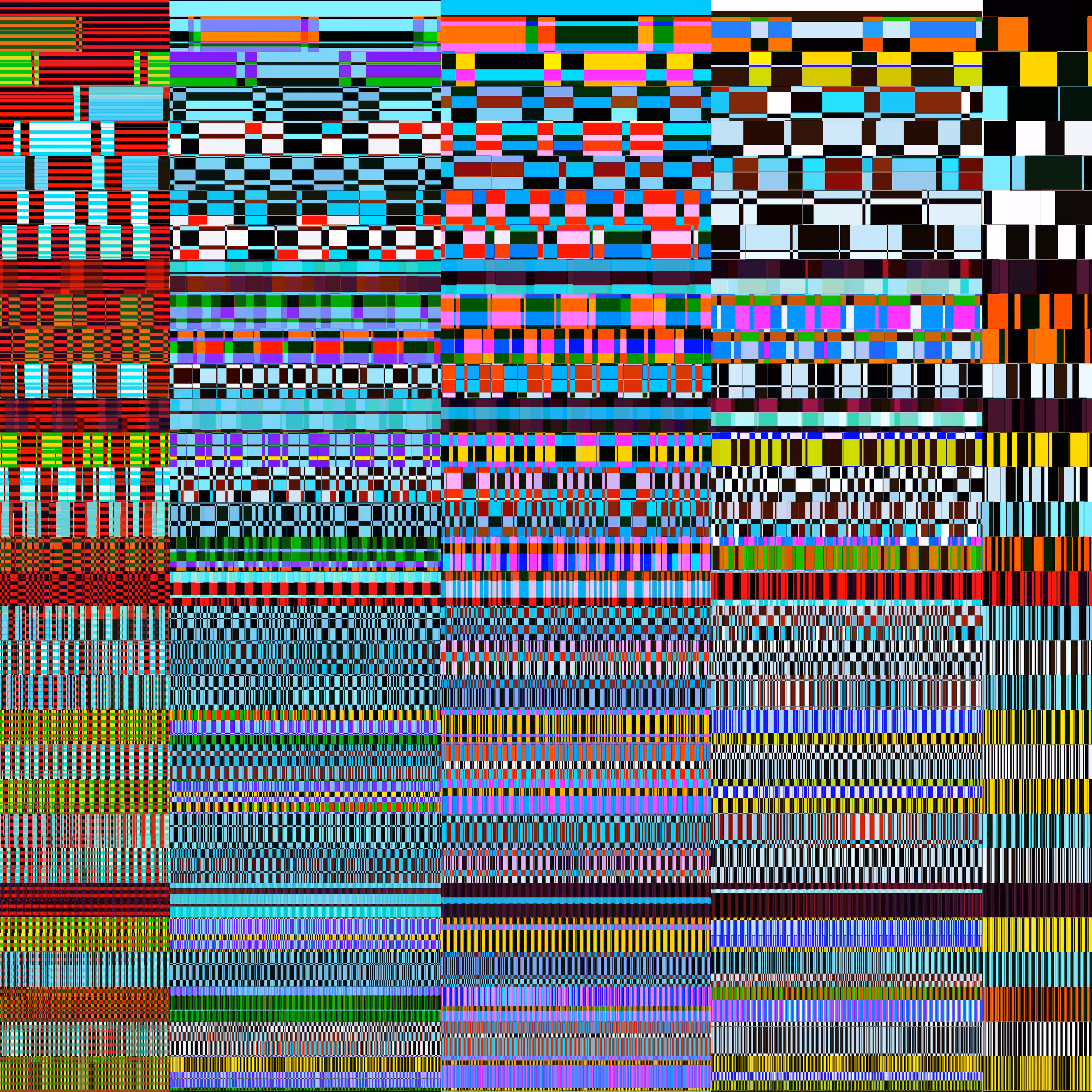Glitchometry Stripes #97