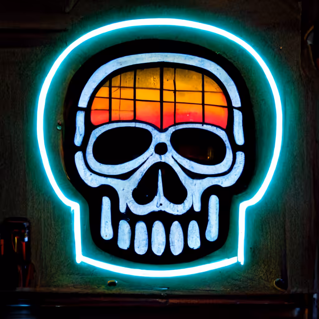 Neon Skull 06