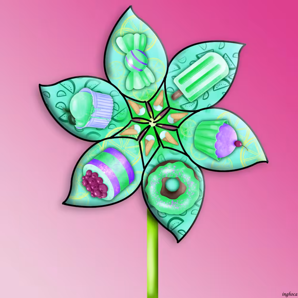 Pinwheel 124 “Sweet Poison” Collaboration with Valya Shink 🐯💚 @ValyaShink