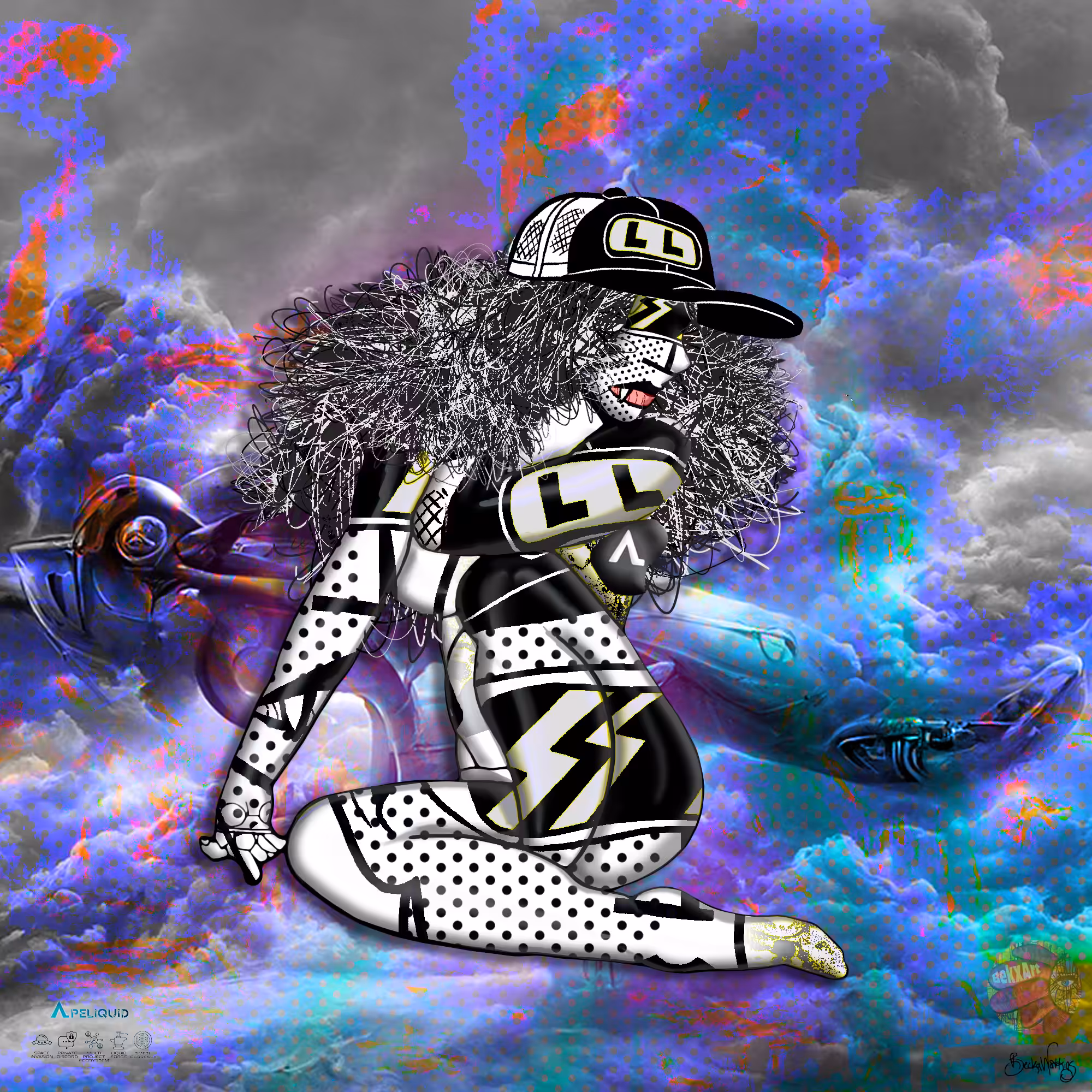 BekxArt / ApeLiquid colab: Forged Woman