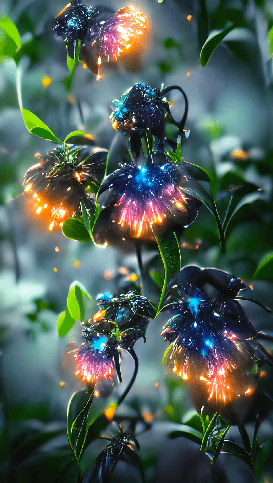 Imaginarium AI #052 - Xi Aquilae Rainbow Hyacinth