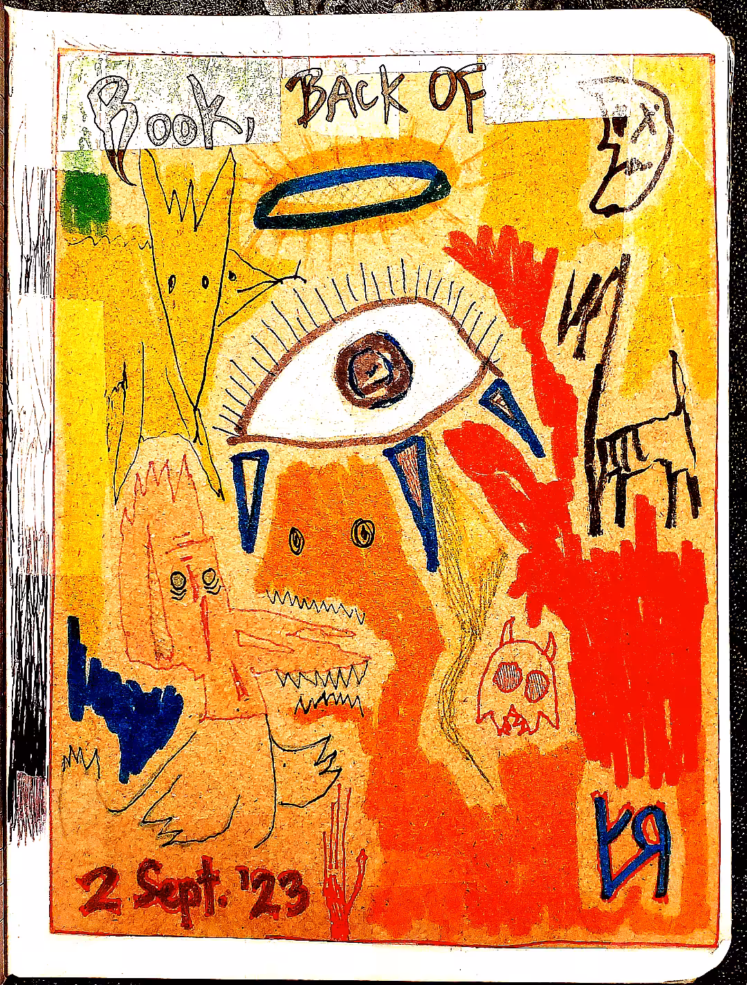 "Book, Back Of (Modified Hide)" by Richard F. Yates (Holy Fool)