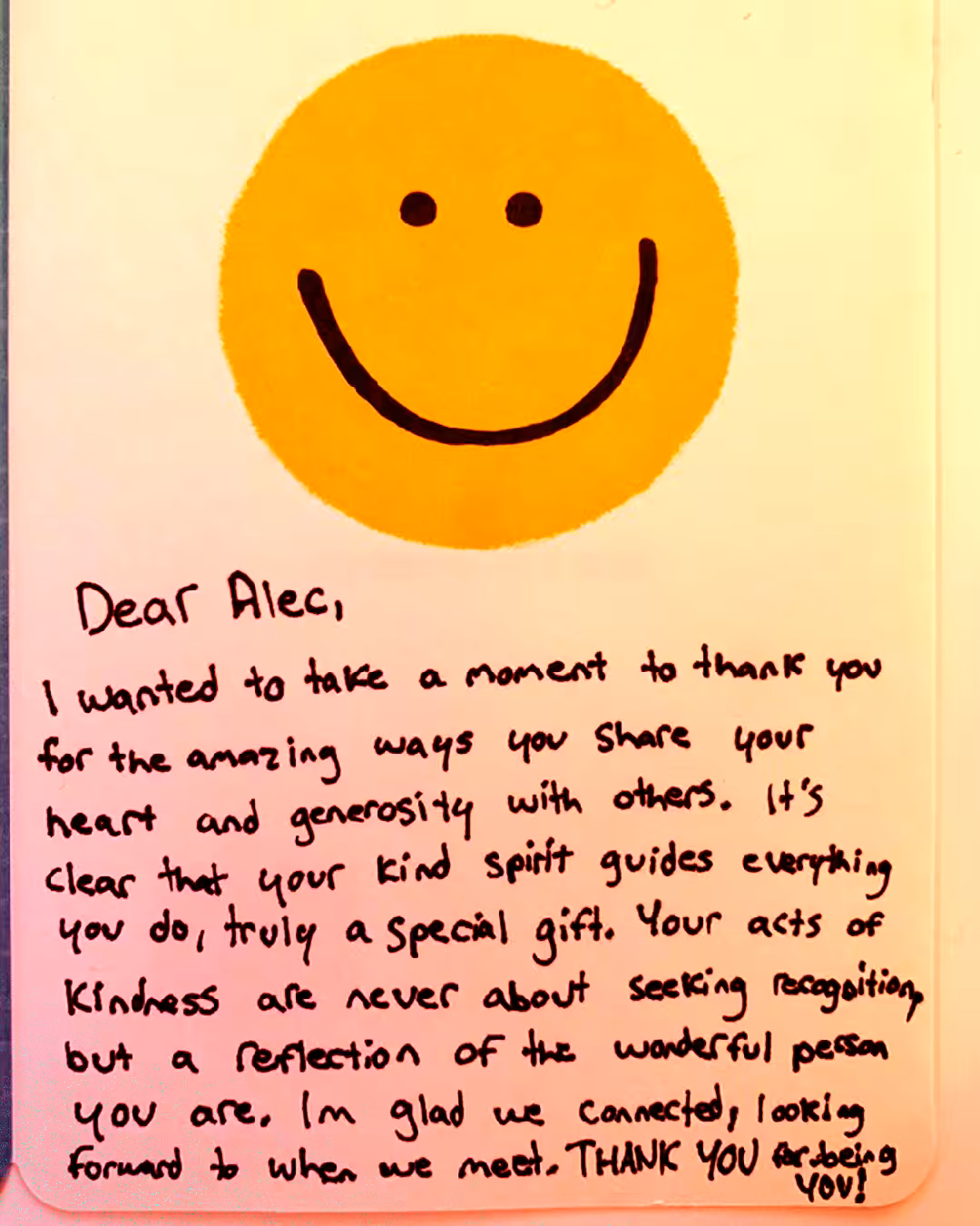 Dear Alec,