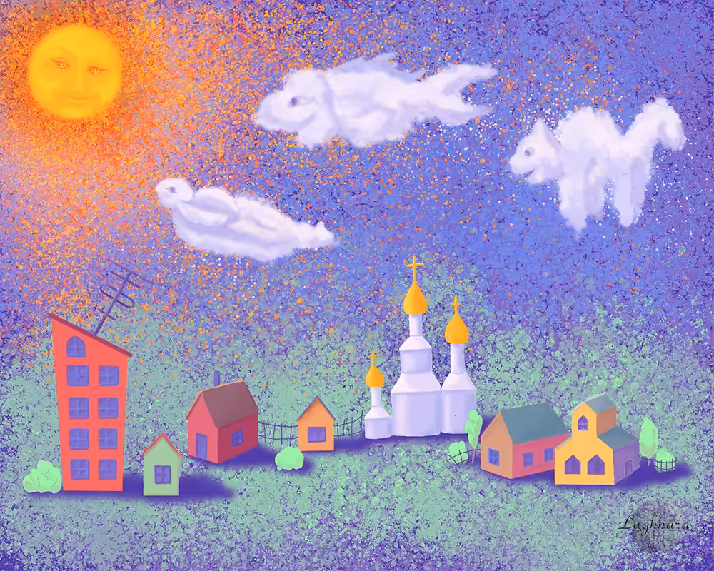 A talking in the sky