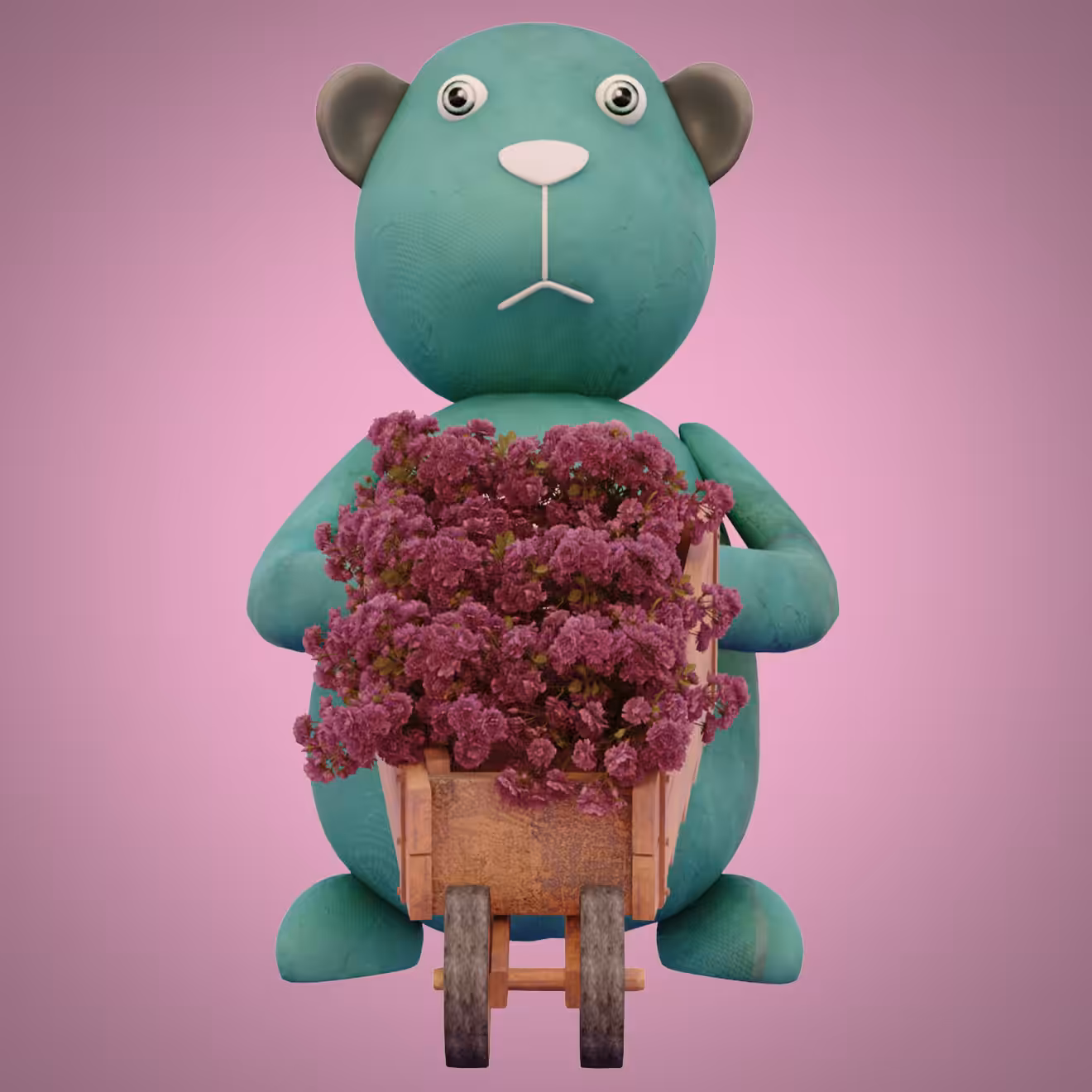 Flower-lover bear