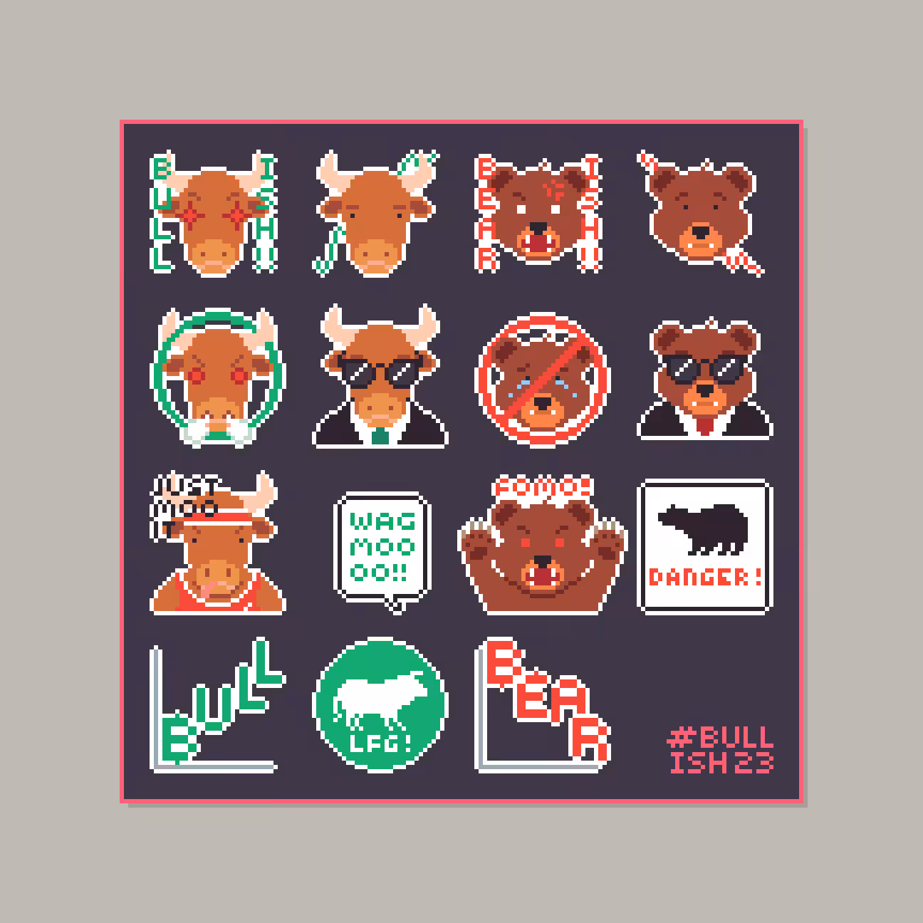#bullish23 Sticker Pack