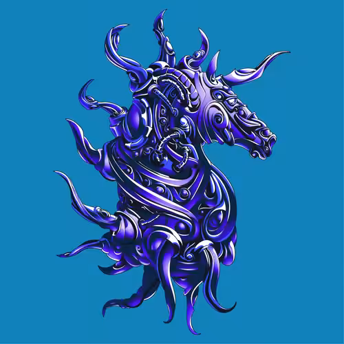 The Colorful Crypto Horse: Crypto Horse #1344